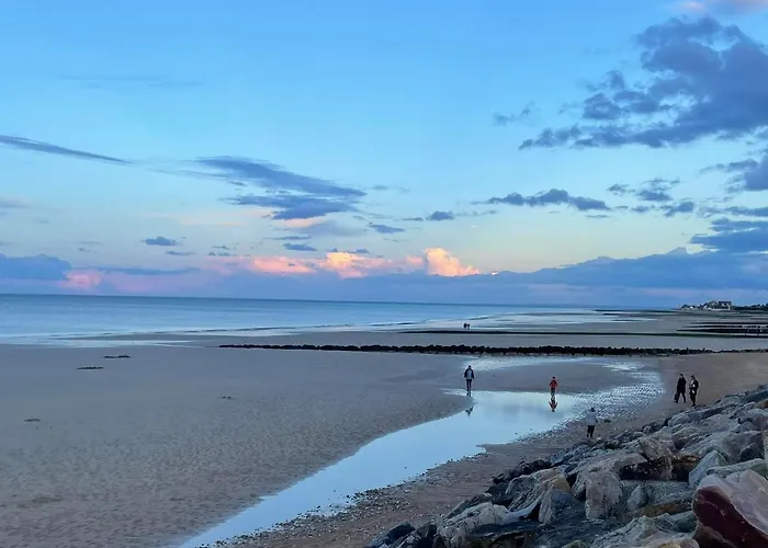 T2 - Bord De - Parking Prive - Wifi Daire Courseulles-sur-Mer